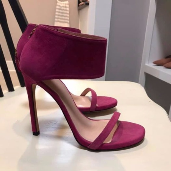 Stuart Weitzman Nudist Heel - Fuchsia Pink - Picture 8 of 8